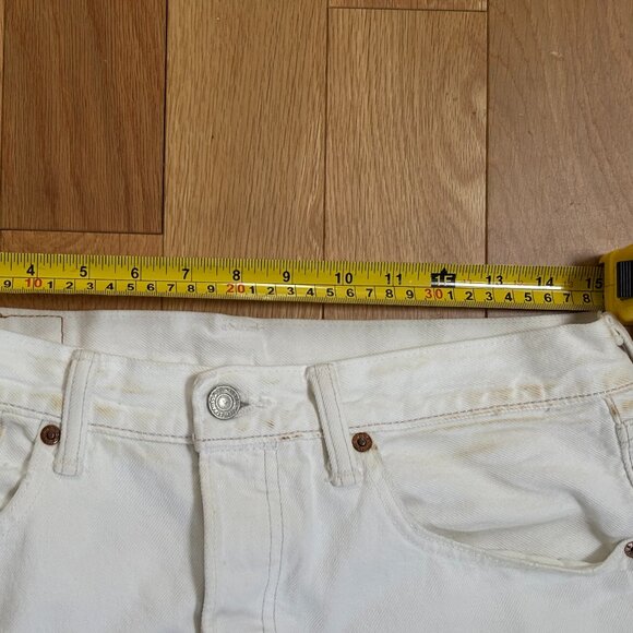 Vintage Levi's (circa 1990's) 501 jeans, white, size 31 - Picture 10 of 16